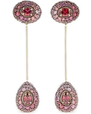Swarovski Sublima Drop Earrings - Pink