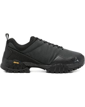 ROA Textured Low-Top Sneakers - Black