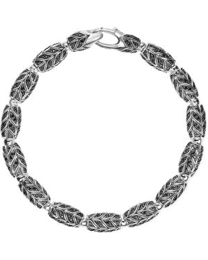 David Yurman Bracciale Chevron Con Perline - Metallizzato