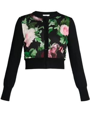 Erdem Cardigan Mit Blumen-Print - Grün
