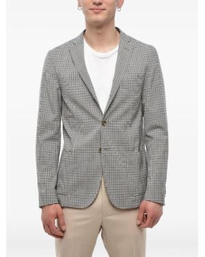 Corneliani Gingham Unlined Blazer - Gray
