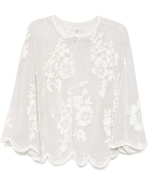 Ashish Sequin Blouse - White