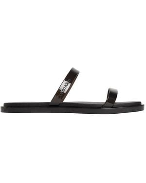 Calvin Klein Double-Strap Slippers - White