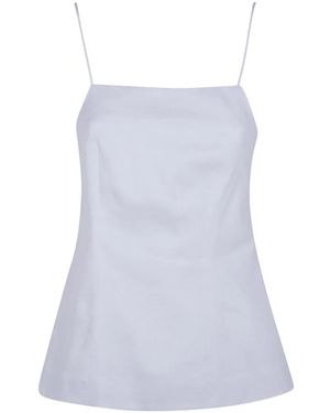 Semicouture Columbine Open-Back Top - White