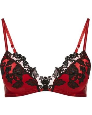 La Perla Maison Frastaglio Silk Bra - Red