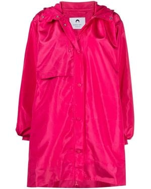 Marine Serre Windjack Met Capuchon - Roze