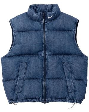 Supreme X Nike Quilted Denim Vest - Blue