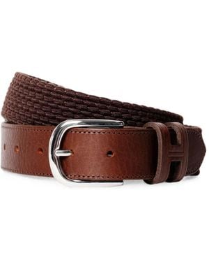 Hackett Parachute Braided Belt - Brown