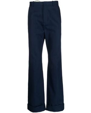 Raf Simons Tailored Straight-Leg Pants - Blue