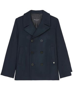 Marc O' Polo Double-Breasted Peacoat - Blue