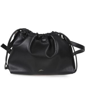A.P.C. Ninon Schultertasche - Schwarz
