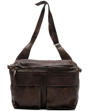 SOMMET Cube Leather Shoulder Bag - Black