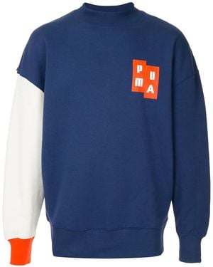 PUMA X Ader Error Colour-Block Sweatshirt - Blue