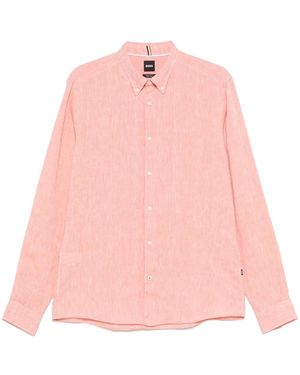 BOSS Chemise En Lin - Pink