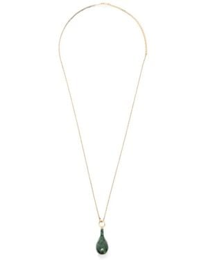 TOTEME Jade Drop-Pendant Necklace - White
