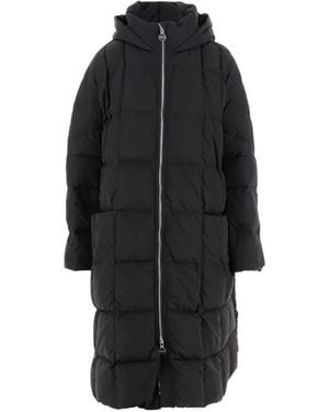 Ienki Ienki Cappotto Trapuntato Con Cappuccio - Nero