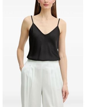 Fracomina Logo-Appliqué Top - Black