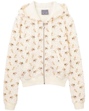 Ashley Williams Graphic-Print Hoodie - Natural