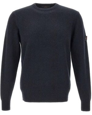 Peuterey Pullover mit Logo-Patch - Blau