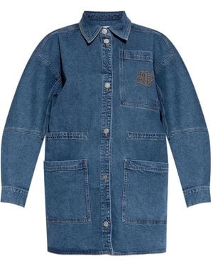 Munthe Denim Shirt Jacket - Blue