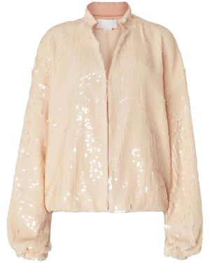 Genny Giacca Con Paillettes - Neutro