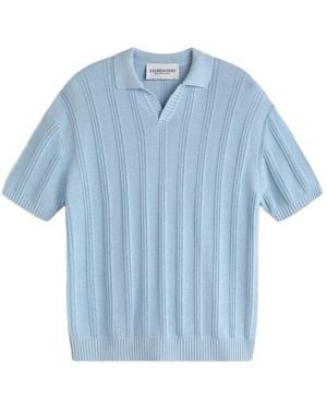 LES HÉRITIERS Knitted T-Shirt - Blue