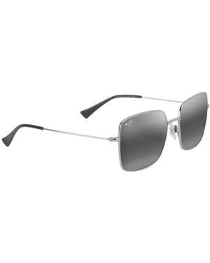 Maui Jim Lipine Square-Frame Sunglasses - Metallic