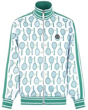 Philipp Plein Tennis-Print Track Jacket - Blue