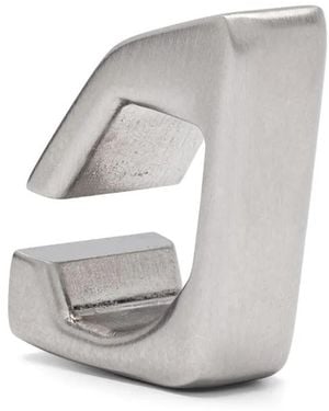 Rick Owens Prong Brushed Earcuff - Gray