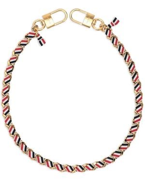 Thom Browne Chaîne À Ruban Gros-Grain - Metallic