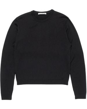 Acne Studios Long-Sleeve Sweatshirt - Black