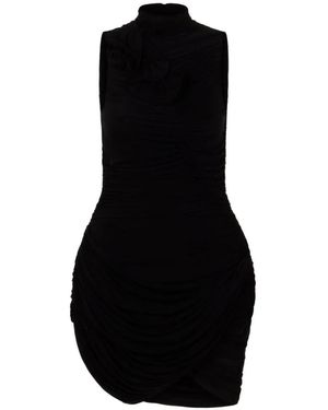 Magda Butrym Ruffled Mini Dress - Black