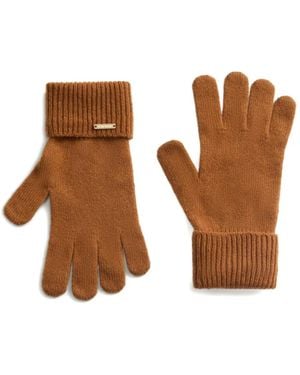 Woolrich Ribbed Cashmere Gloves - Brown