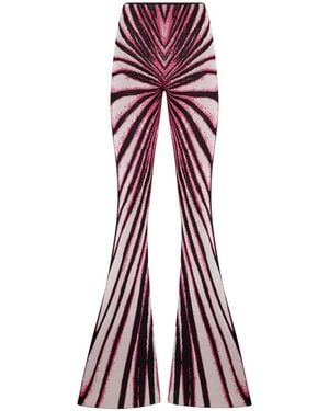 Roberto Cavalli Ausgestellte Ray Of Paradise Hose - Lila