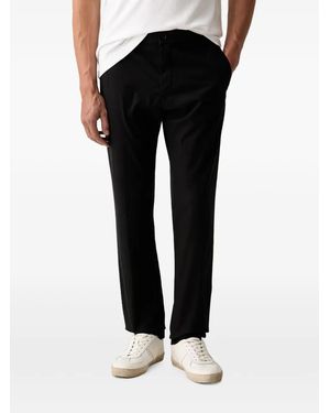 Paul & Shark Straight-Leg Chino Trousers - Black