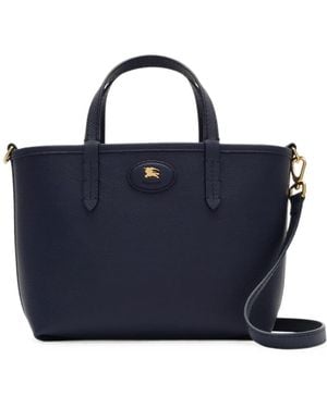 Burberry Mini Reversible Bloomsbury Tote - Blue