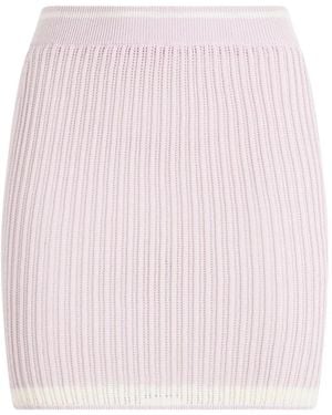 Philipp Plein Gestrickter Minirock - Pink