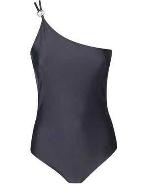 Coperni Bañador Con Hombro Descubierto - Azul