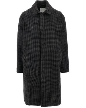 Wax London Stan Checked Coat - Black