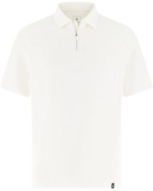BOGGI High-Performance Piqué Polo Shirt With S-Cafè Yarn - White