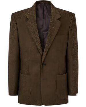 MAN ON THE BOON. Broken Blazer - Brown