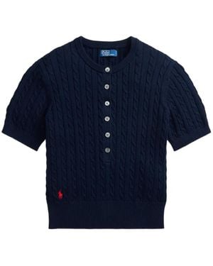 Polo Ralph Lauren Mini Henley Jumper - Blue