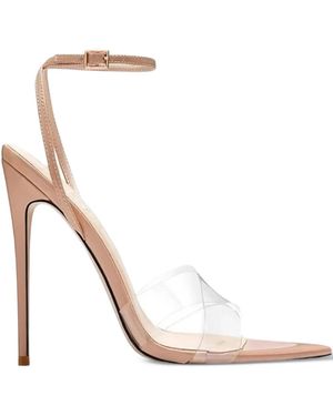 Femme LA Ankle-Strap Heeled Sandals - White