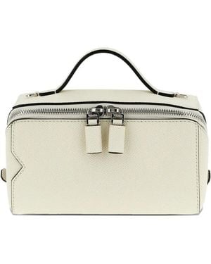 Valextra V-Line zip-up tote bag - Mettallic