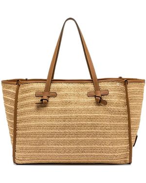 Gianni Chiarini Marcella Knotted-Handle Tote Bag - Natural