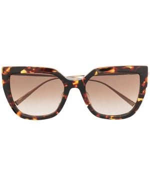 Chopard Lunettes De Soleil À Monture Papillon - Marron