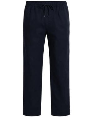 Pharaoh Andy Drawstring-Waist Cotton Pants - Blue