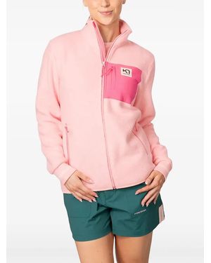 Kari Traa Sweat Intermédiaire Zippé Røthe En Polaire - Pink