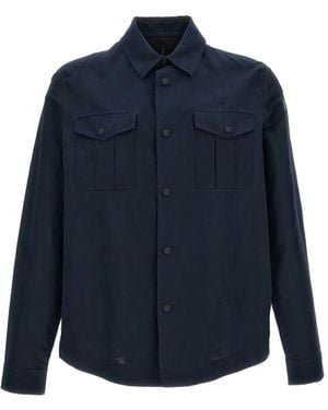 Roberto Ricci Designs Button-Up Chest-Pockets Shirt Jacket - Blue