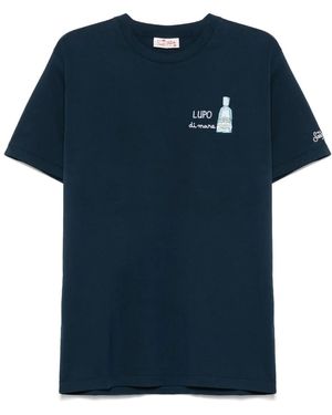 Mc2 Saint Barth X Gin Mare Lupo エンブロイダリー Tシャツ - ブルー
